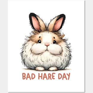 Bunny bad hair day Funny Quote Hilarious Animal Food Pun Sayings Humor Gift Posters and Art